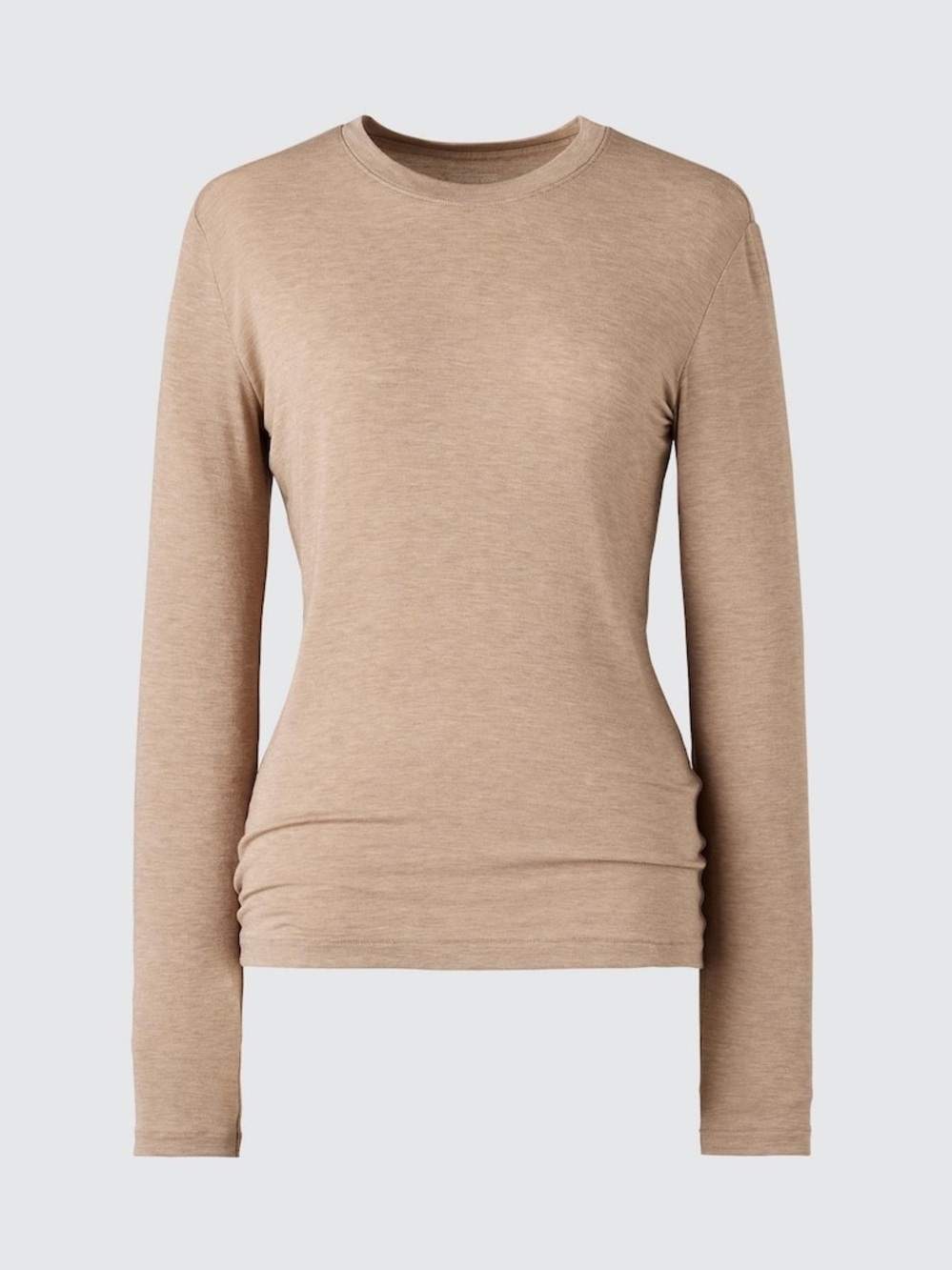 UNIQLO heatech cashmere blend t-shirt Xs beige